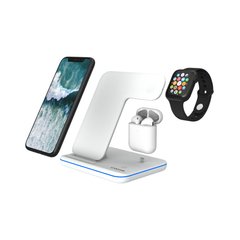 Зарядний пристрій CANYON 3in1 Wireless charger (CNS-WCS302W)