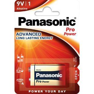 Батарейка Panasonic Крона 6LR61 Pro Power лужна * 1 (6LR61XEG/1BP)