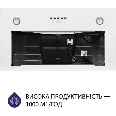 Витяжка кухонна Minola HBI 5627 WH 1000 LED