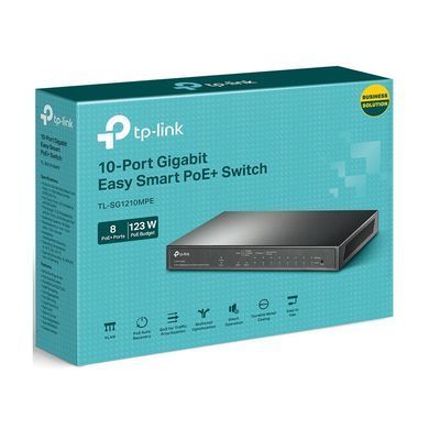 Комутатор мережевий TP-Link TL-SG1210MPE