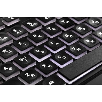 Клавіатура 2E KS120 White backlight USB Black (2E-KS120UB)