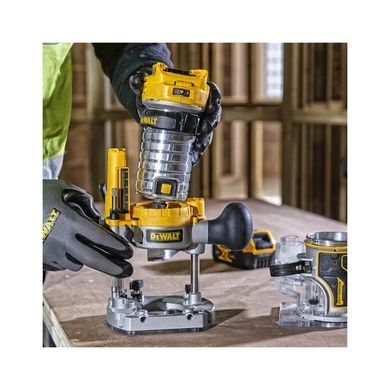 Фрезер DeWALT 18В XR Li-lon, безщітковий, 16000-25500 об/хв, цанга 6-8 мм, (без АКБ та ЗП) (DCW604N)