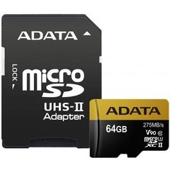 Карта пам'яті ADATA 64GB microSD class 10 UHS-II U3 (AUSDX64GUII3CL10-CA1)