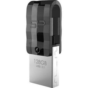 USB флеш накопичувач Silicon Power 128GB C31 Silver USB 3.1/Type C (SP128GBUC3C31V1K)