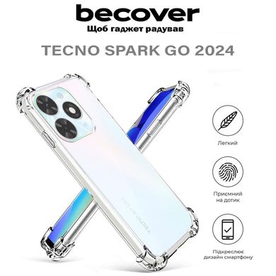 Чохол до мобільного телефона BeCover Anti-Shock Tecno Spark Go 2024 (BG6) Clear (710616)
