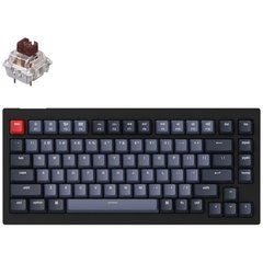 Клавіатура Keychron V1 84 Key QMK Gateron G PRO Brown Hot-Swap RGB Carbon Black (V1B3_KEYCHRON)