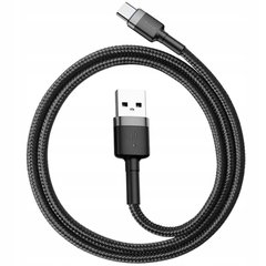 Дата кабель USB 3.1 AM to Type-C 0.5m 3A grey-black Baseus (CATKLF-AG1)