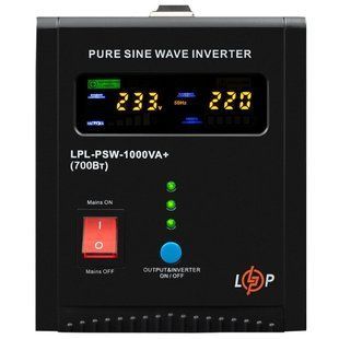 Пристрій безперебійного живлення LogicPower LPL-PSW-1000VA+ ( 700W ) 12V (37719)