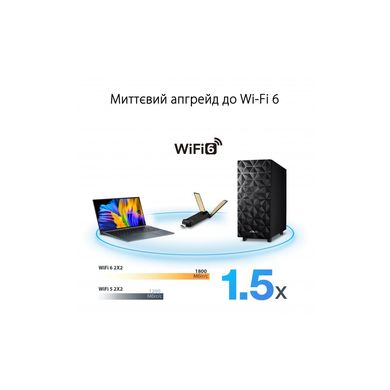 Мережева карта Wi-Fi ASUS USB-AX56 AX1800 USB 3.0 WPA3 MU-MIMO OFDMA (USB-AX56)