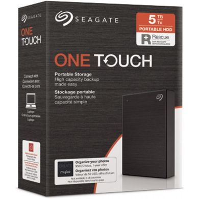 Зовнішній жорсткий диск 2.5" 5TB One Touch USB 3.2 Seagate (STKC5000400)