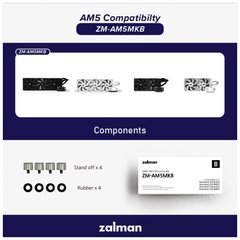 Установчий комплект Zalman AM5 RESERATOR5Z24BLACK/WHITE, RESERATOR5Z36BLACK/WHI (ZM-AM5MKB)