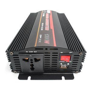 Інвертор напруги UKC 1300ВА(650Вт)+CHARGE 10A, 12 / 220V approximated, 1 універсальна розетка, Box