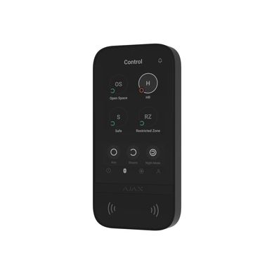 Клавіатура до охоронної системи Ajax KeyPad TouchScreen black