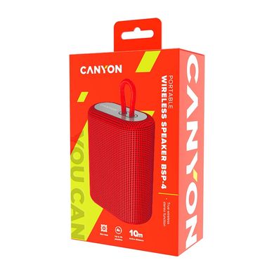 Акустична система Canyon BSP-4 Bluetooth Red (CNE-CBTSP4R)