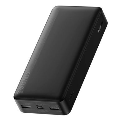 Батарея універсальна Baseus Bipow 20000mAh, 15W, USB-C/3A, 2*USB-A/3A(max.), +cable, black (PPBD050101)