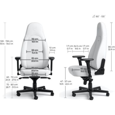 Крісло ігрове Noblechairs Icon White Edition (NBL-ICN-PU-WED)