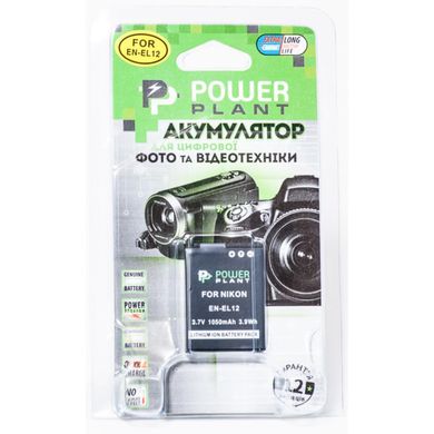 Акумулятор до фото/відео PowerPlant Nikon EN-EL12 (DV00DV1242)