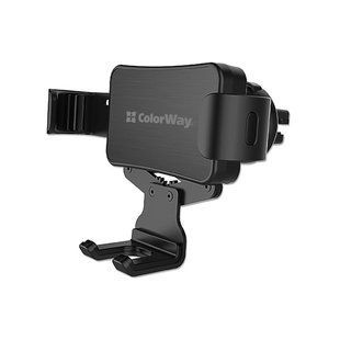 Універсальний автотримач Colorway Metallic Gravity Holder-2 Black (CW-CHG02-BK)