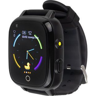 Смарт-годинник AmiGo GO005 4G WIFI Kids waterproof Thermometer Black (747016)