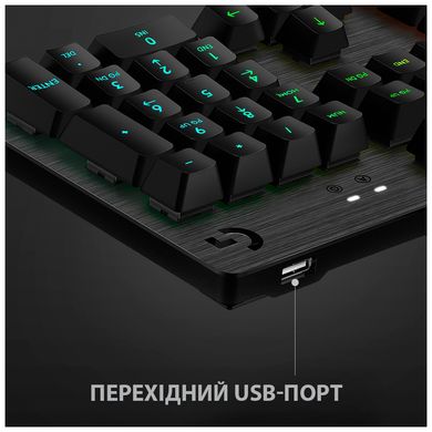 Клавіатура Logitech G512 Lightsync RGB Mechanical GX Brown USB UA Carbon (920-009352)