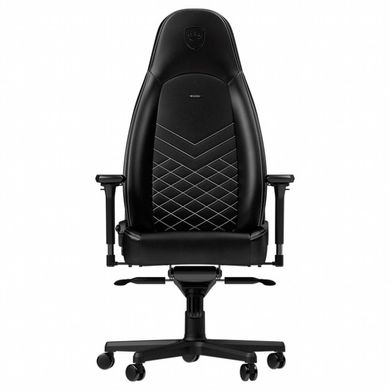 Крісло ігрове Noblechairs Icon Black/Platinum White (GAGC-086)