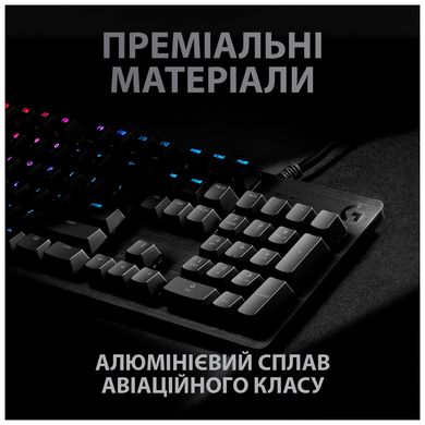 Клавіатура Logitech G512 Lightsync RGB Mechanical GX Brown USB UA Carbon (920-009352)