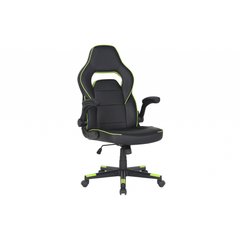 Крісло ігрове 2E GAMING HEBI Black/Green (2E-GC-HEB-BK)