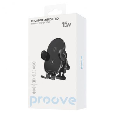 Кріплення для мобільного телефону Proove Rounded Energy Pro 15W Black (WHRP15010001)