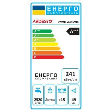Посудомийна машина Ardesto DWMB-V609SMH3