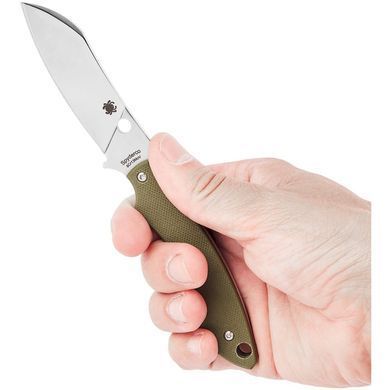 Ніж Spyderco Stok G-10 Drop Point green (FB50GPOD)