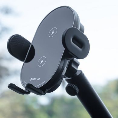 Кріплення для мобільного телефону Proove Rounded Energy Pro 15W Black (WHRP15010001)