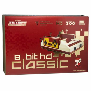 Ігрова консоль Retro Genesis 8 Bit HD Classic (300 ігор, 2 бездротови (CONSKDN89)