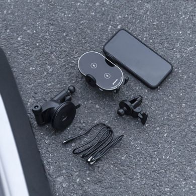 Кріплення для мобільного телефону Proove Rounded Energy Pro 15W Black (WHRP15010001)