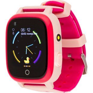 Смарт-годинник AmiGo GO005 4G WIFI Kids waterproof Thermometer Pink (747018)