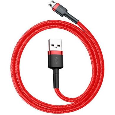 Дата кабель USB 2.0 AM to Micro 5P 1.0m Cafule 2.4A red+red Baseus (CAMKLF-B09)