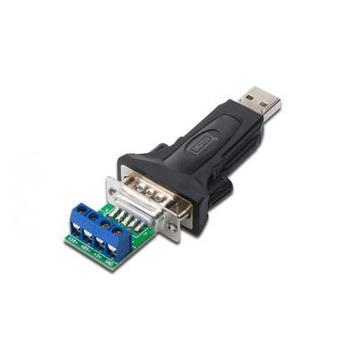 Перехідник USB to COM RS232/RS485 black Digitus (DA-70157)