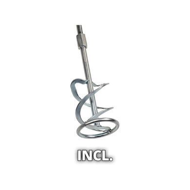 Міксер будівельний Einhell TE-MX 18 Li - Solo, 18В, PXC, М14, 0-620 об/хв, 1.9 кг (без АКБ та ЗП) (4258760)