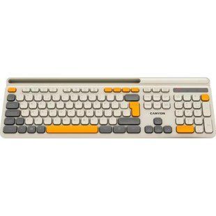 Клавіатура Canyon HKB-W03 Wireless UA Beige (CNS-HKBW03BG)