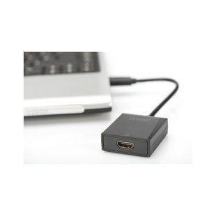 Перехідник USB 3.0 AM to HDMI AF Full HD black Digitus (DA-70841)