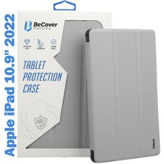Чохол до планшета BeCover Soft Edge TPU mount Apple Pencil Apple iPad 10.9" 2022 Gray (708491)