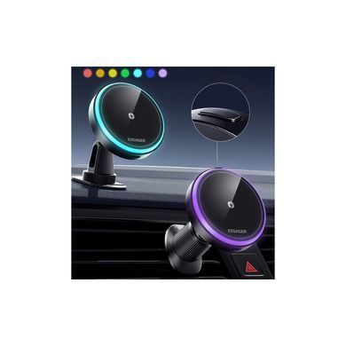 Універсальний автотримач Essager Element magnetic wireless charging car bracket outlet+paste mode (EZJCX-YS01-Z)