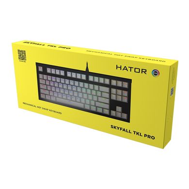 Клавіатура Hator Skyfall TKL PRO USB White (HTK-656)
