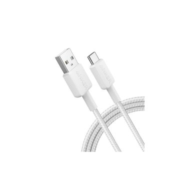 Дата кабель USB 2.0 AM to Type-C 0.9m 322 White Anker (A81H5H21/A81H5G21)
