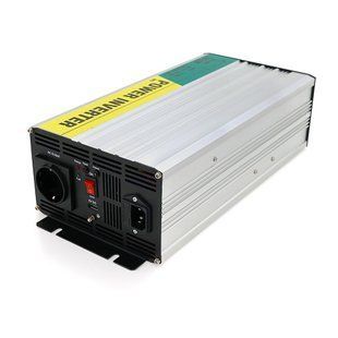 Інвертор напруги RITAR RSCU-1500, 12V / 220V, 1500W з правільною синусоїдою, вбудований зарядний пристрій, 1xShuko, 1xUSB, клемні дроти, BOX, Q4