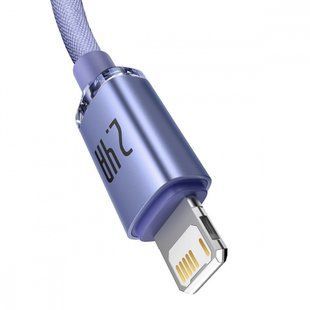 Кабель Baseus Crystal Shine Series 2.4A AM / Lightning 2m Sky Blue (CAJY001203)
