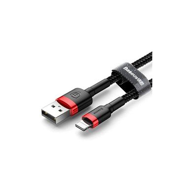 Дата кабель USB 2.0 AM to Lightning 2.0m 1.5A red-black Baseus (CALKLF-C19)
