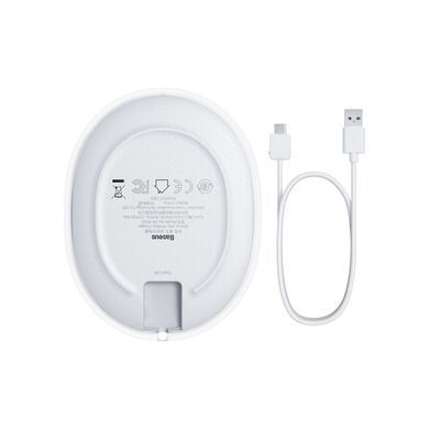 Зарядний пристрій Baseus Jelly wireless charger 15W White (WXGD-02)
