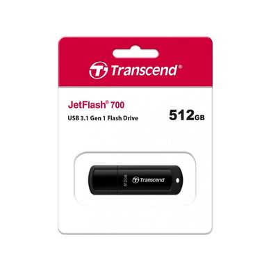 USB флеш накопичувач Transcend 512GB JetFlash 700 USB 3.1 (TS512GJF700)