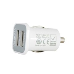 Зарядний пристрій PowerPlant 2*USB, 3.1A (DV00DV5036)