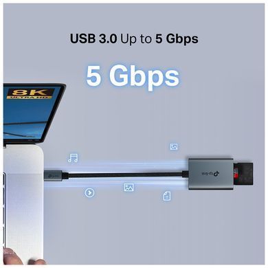 Зчитувач флеш-карт TP-Link USB-C to SD/TF (UA440C)